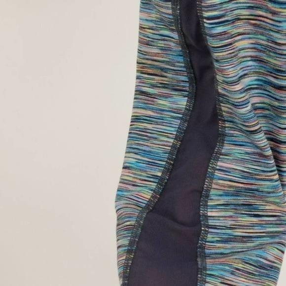 Zella Live-In Mutli-Color Space Dye Athletic Vented Calf Crop Yoga Legging Sz Sm - Picture 6 of 7